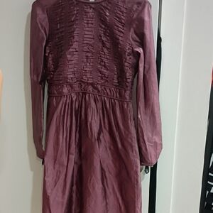 Burberry Rich Burgundy Midi Dress